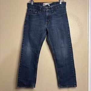 Levi's Classic Blue Straight Jeans for Boys size 10 Husky.